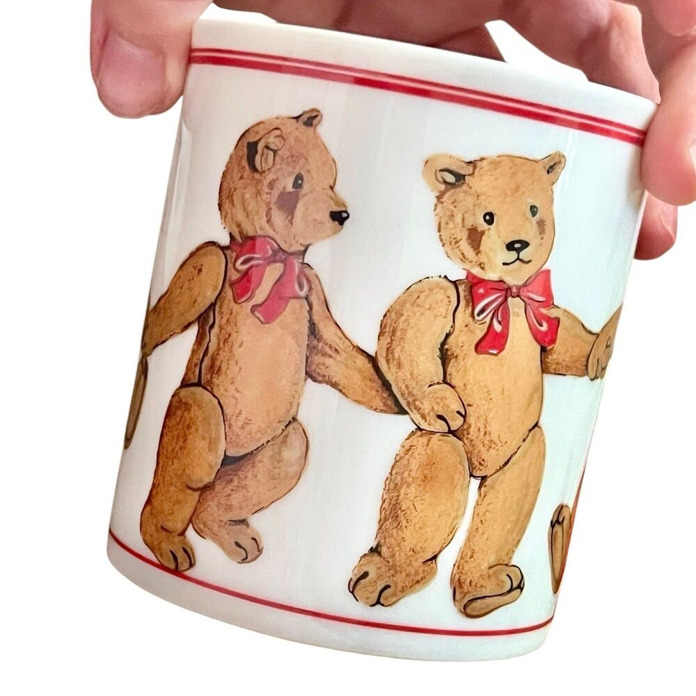 1980s Vintage Teddy Bear Coquette Coffee Mug